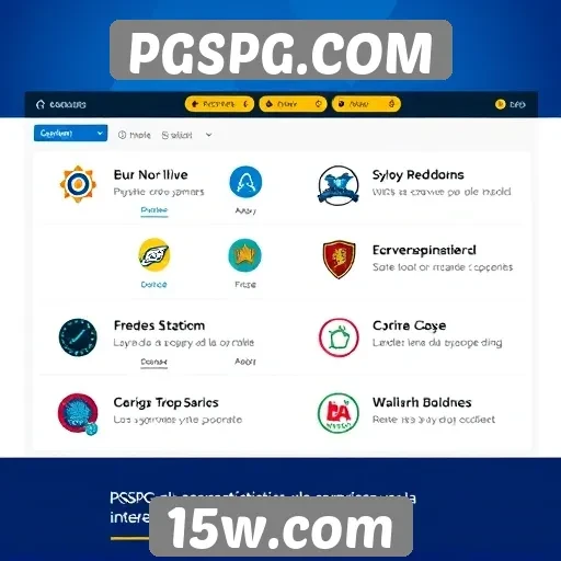Características da interface do usuário do PGSPG.COM